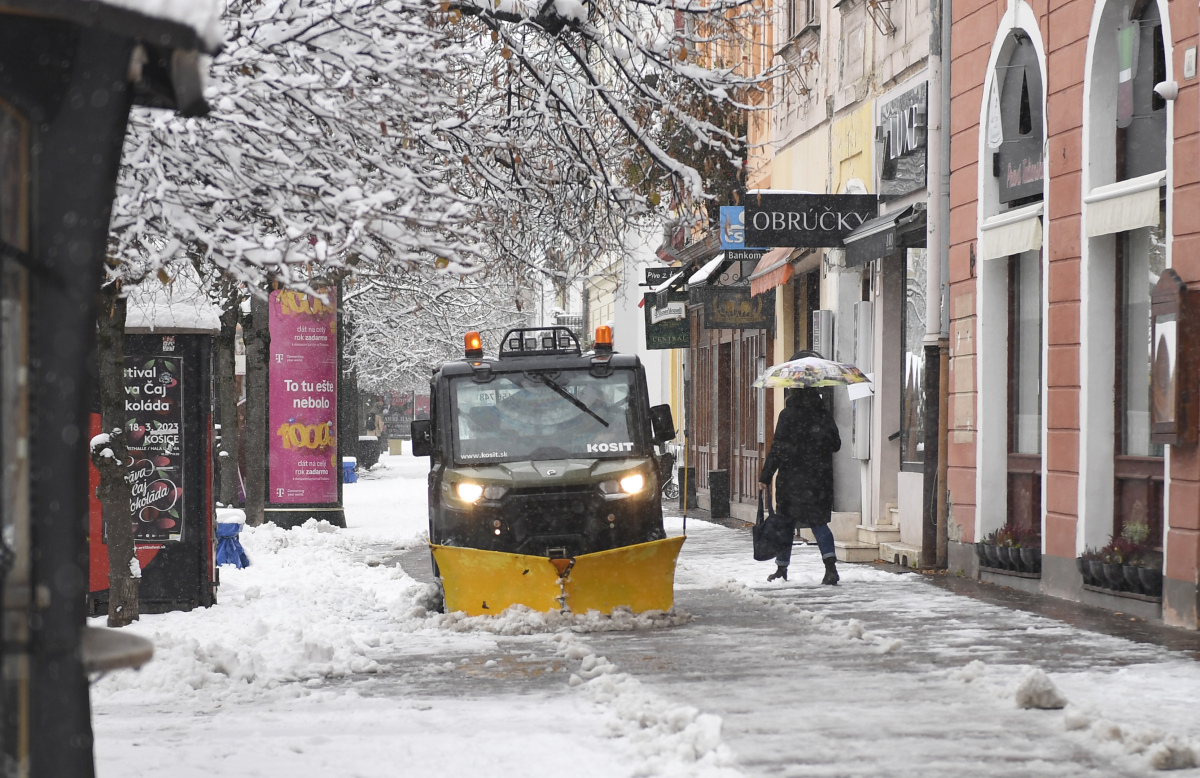 sneh, Košice