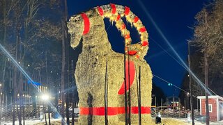 Iná krajina, iné Vianoce. Vo švédskom Gävle je súčasťou výzdoby slamená koza, ktorá čelí nielen ľudským útočníkom 