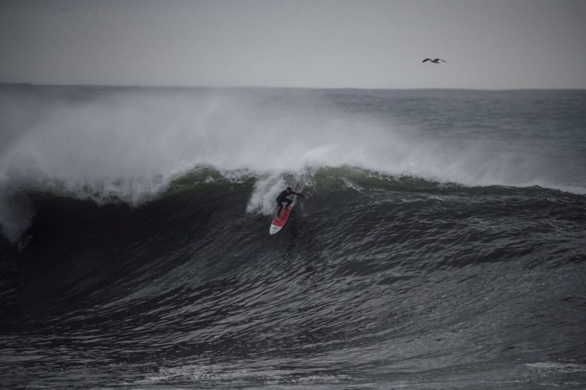 surfer veľká vlna