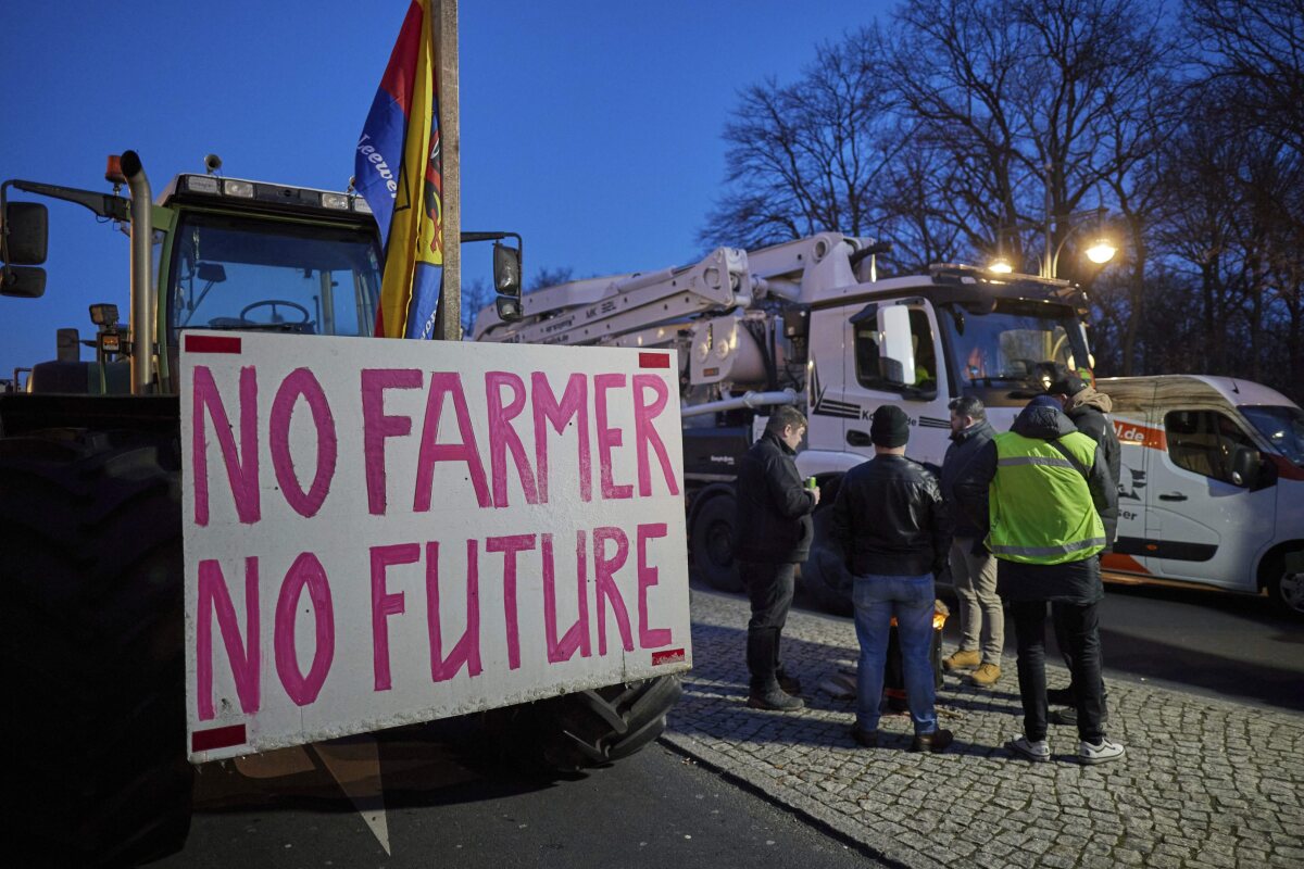 Protesty farmárov v Nemecku