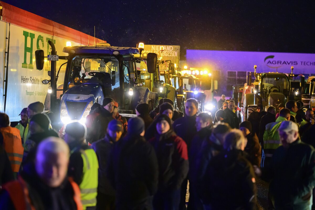 Protesty farmárov v Nemecku