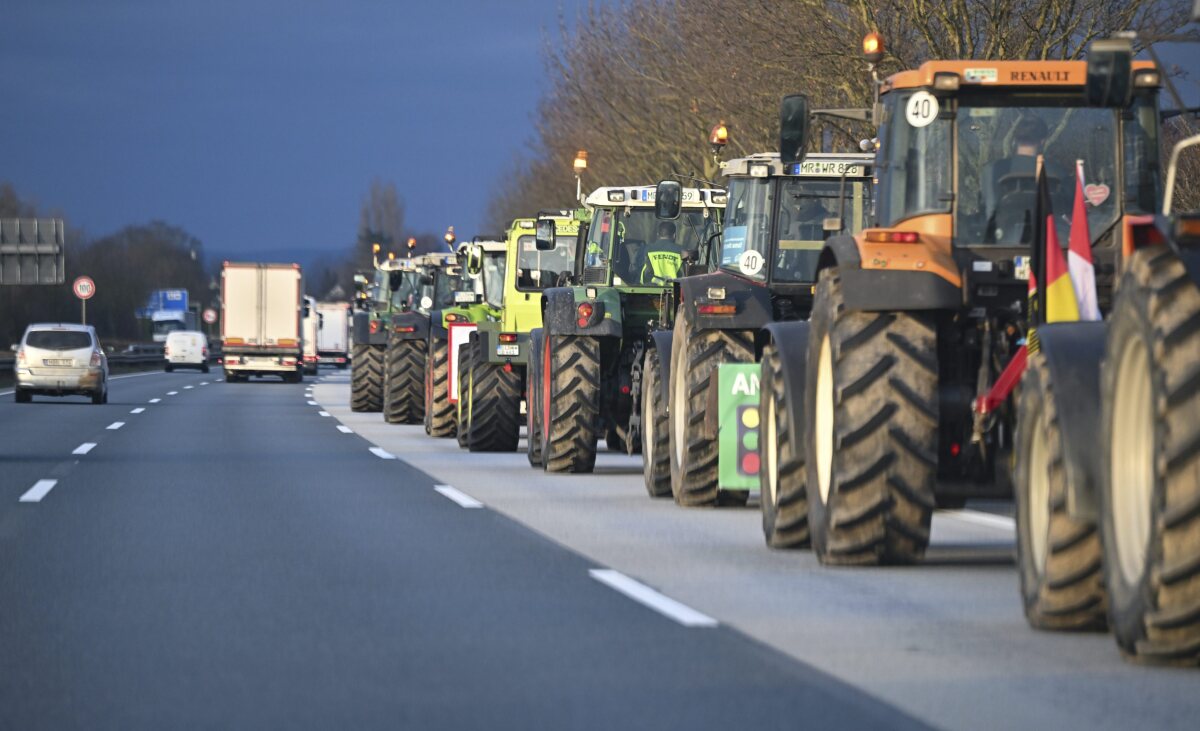 Protesty farmárov v Nemecku