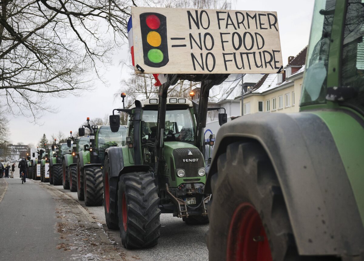 Protesty farmárov v Nemecku