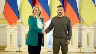Prezidentka Čaputová je na rozlúčkovej návšteve v Kyjeve. Stretla sa so Zelenským, získala od neho najvyššie štátne vyznamenanie