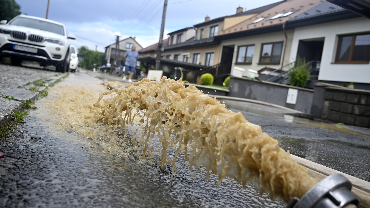 Blesková povodeň vo Vranove nad Topľou