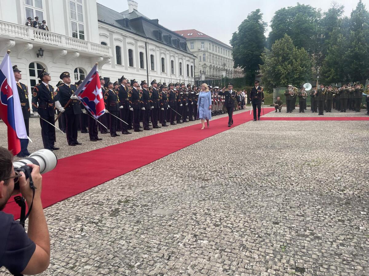 Posledná prehliadka čestnej stráže