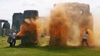 Stonehenge protest aktivisti