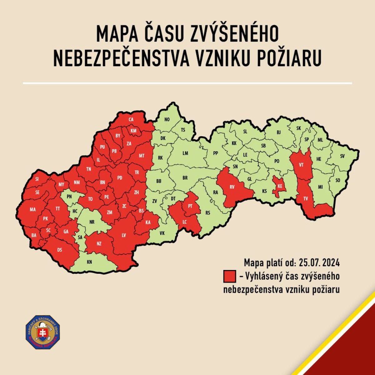 mapa požiare 