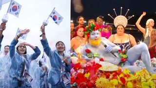 Potupa Južnej Kórey, drag queens či modrý muž na podnose. Olympijský ceremoniál vzbudil kontroverziu