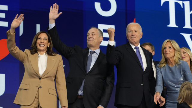 Kamala Harrisová, Doug Emhoff, Joe Biden, nominačný zraz