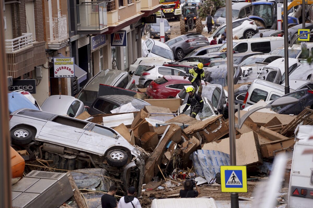 Záplavy v španielskej Valencii