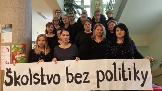 odborári školstvo protest