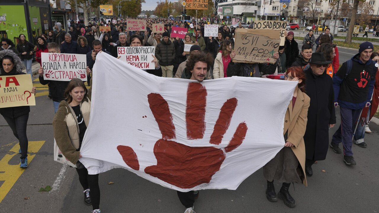 Srbsko, protest