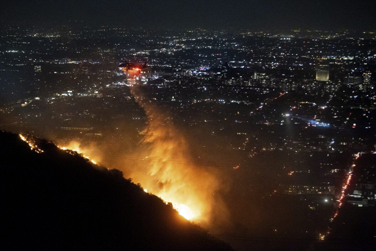 požiar, Los Angeles