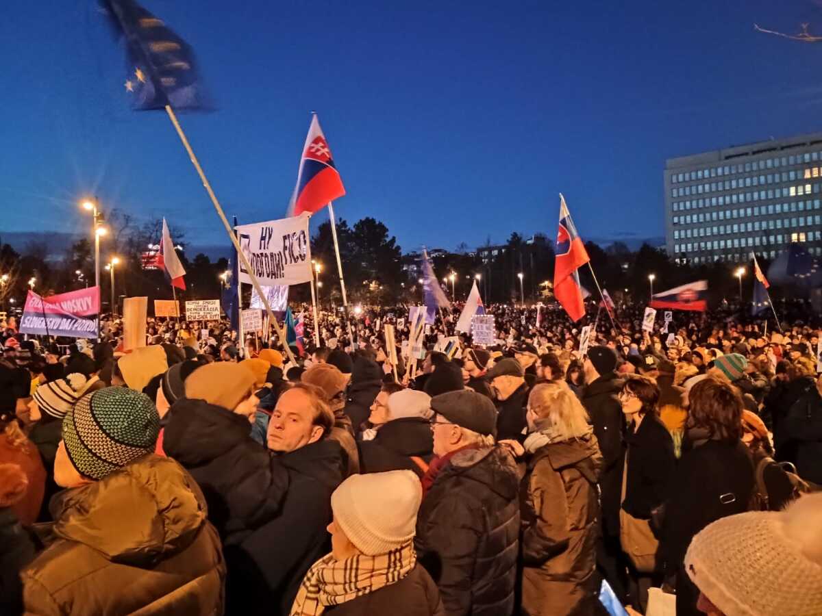 protest Bratislava