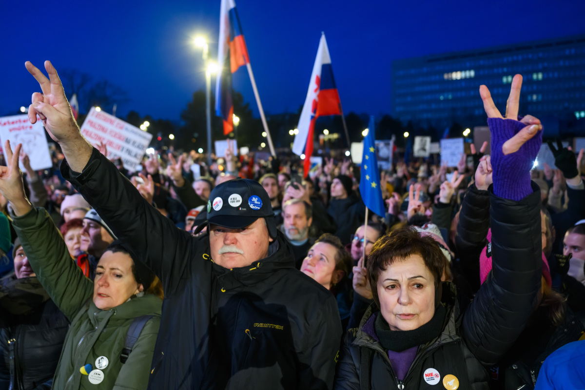 protest Bratislava