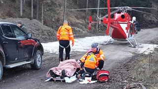 Medveď napadol muža v ťažko dostupnom teréne pri Žiline. Záchranári ho museli transportovať vrtuľníkom